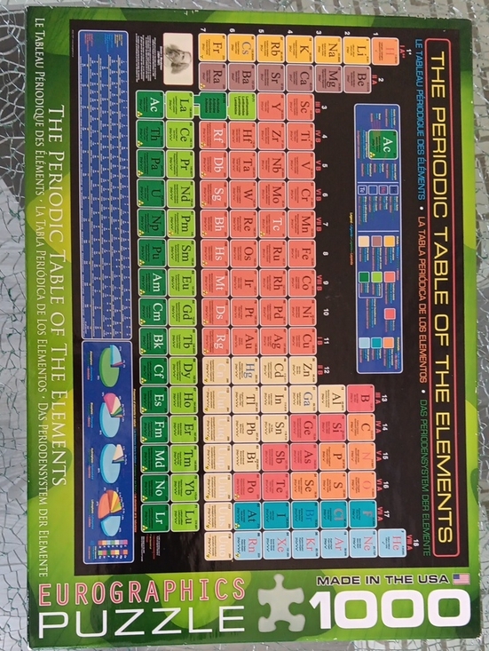 Eurographics Other - The Periodic Table of the Elements, 1,000 Piece Puzzle by Eurographics